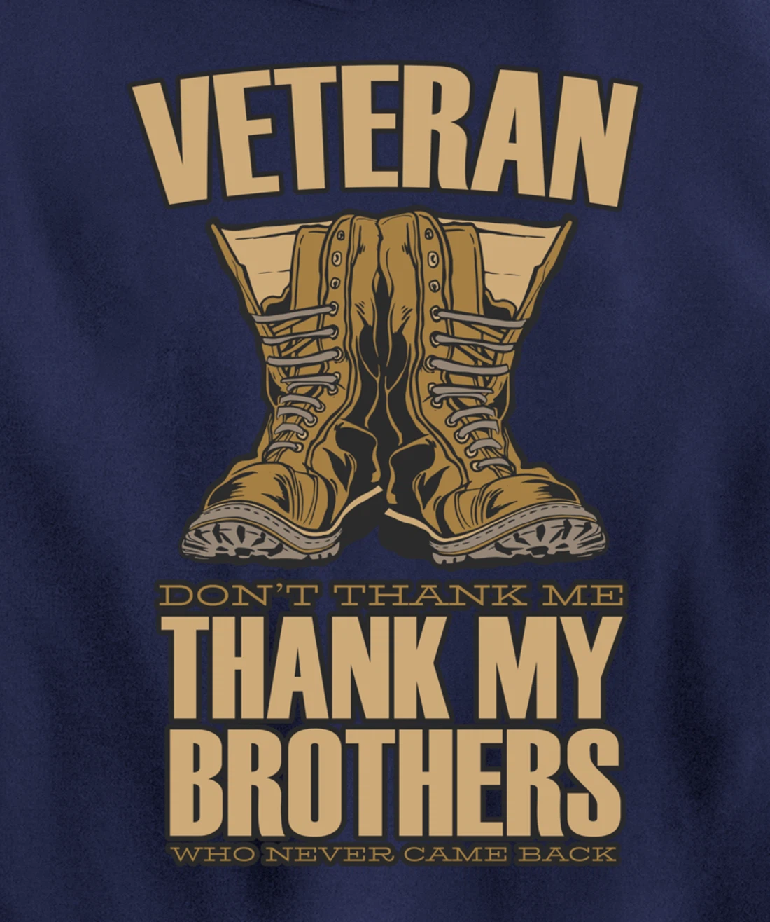 Veteran Tag United States Of America Soldiers Boots Pullover Hoodie