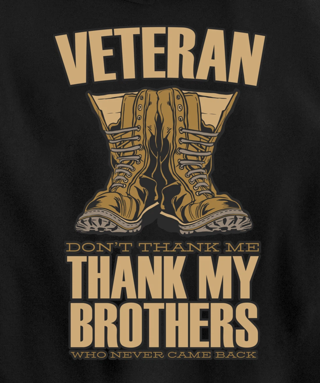 Veteran Tag United States Of America Soldiers Boots Pullover Hoodie