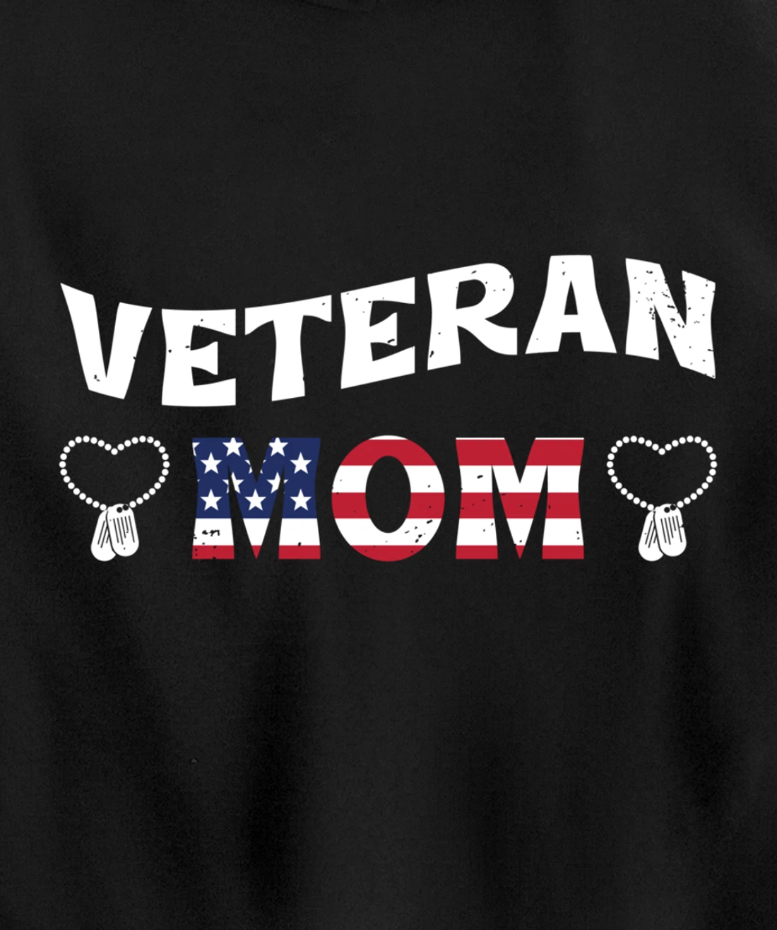 Veteran Mom, US Military Service, Happy Veterans Day Pullover Hoodie