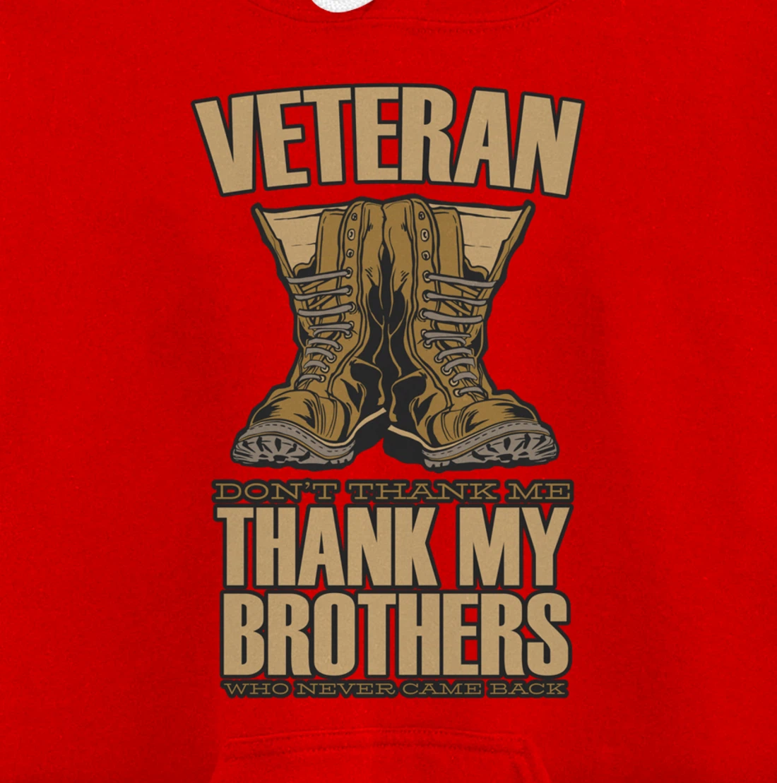 Veteran Tag United States Of America Soldiers Boots Pullover Hoodie