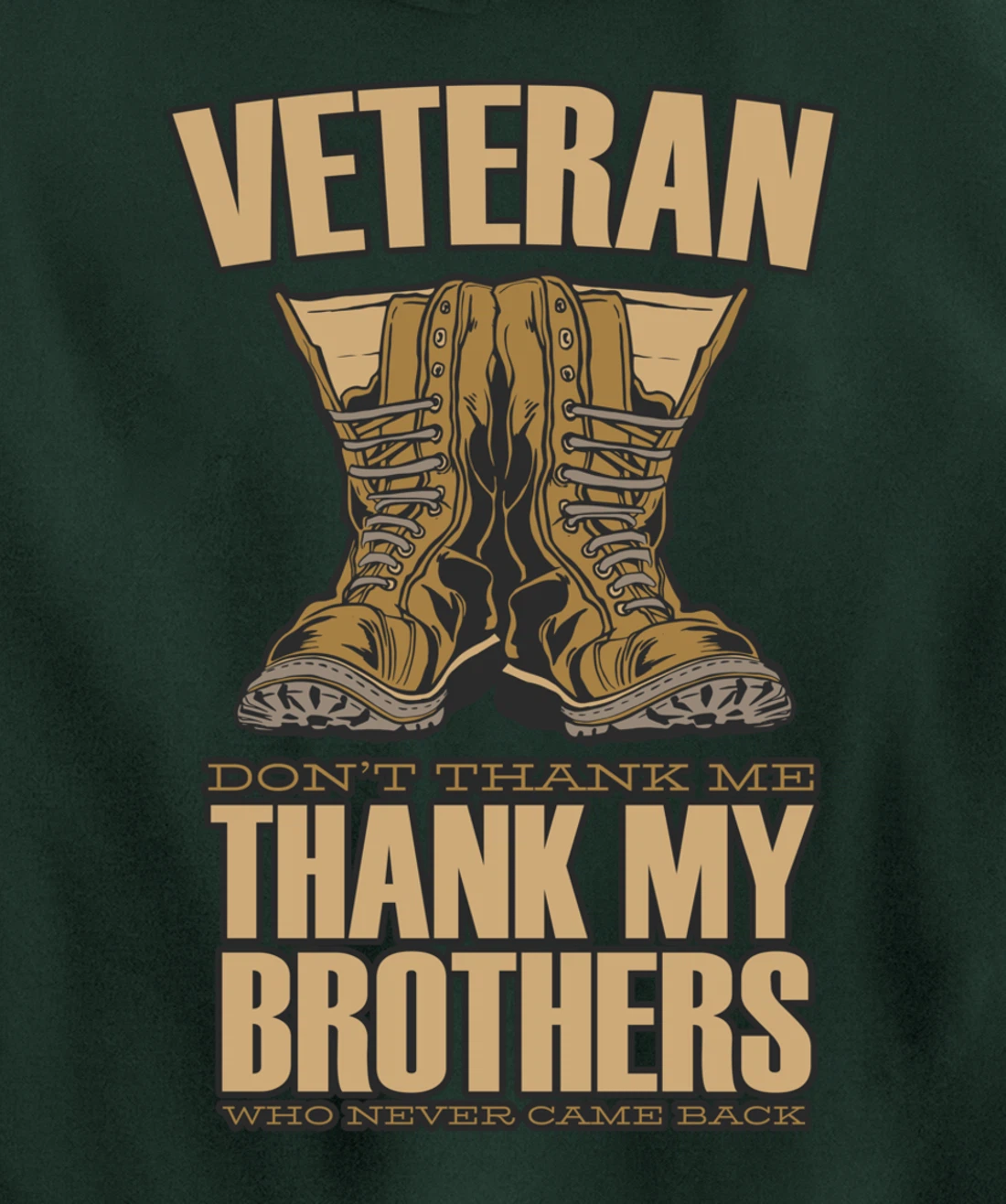 Veteran Tag United States Of America Soldiers Boots Pullover Hoodie