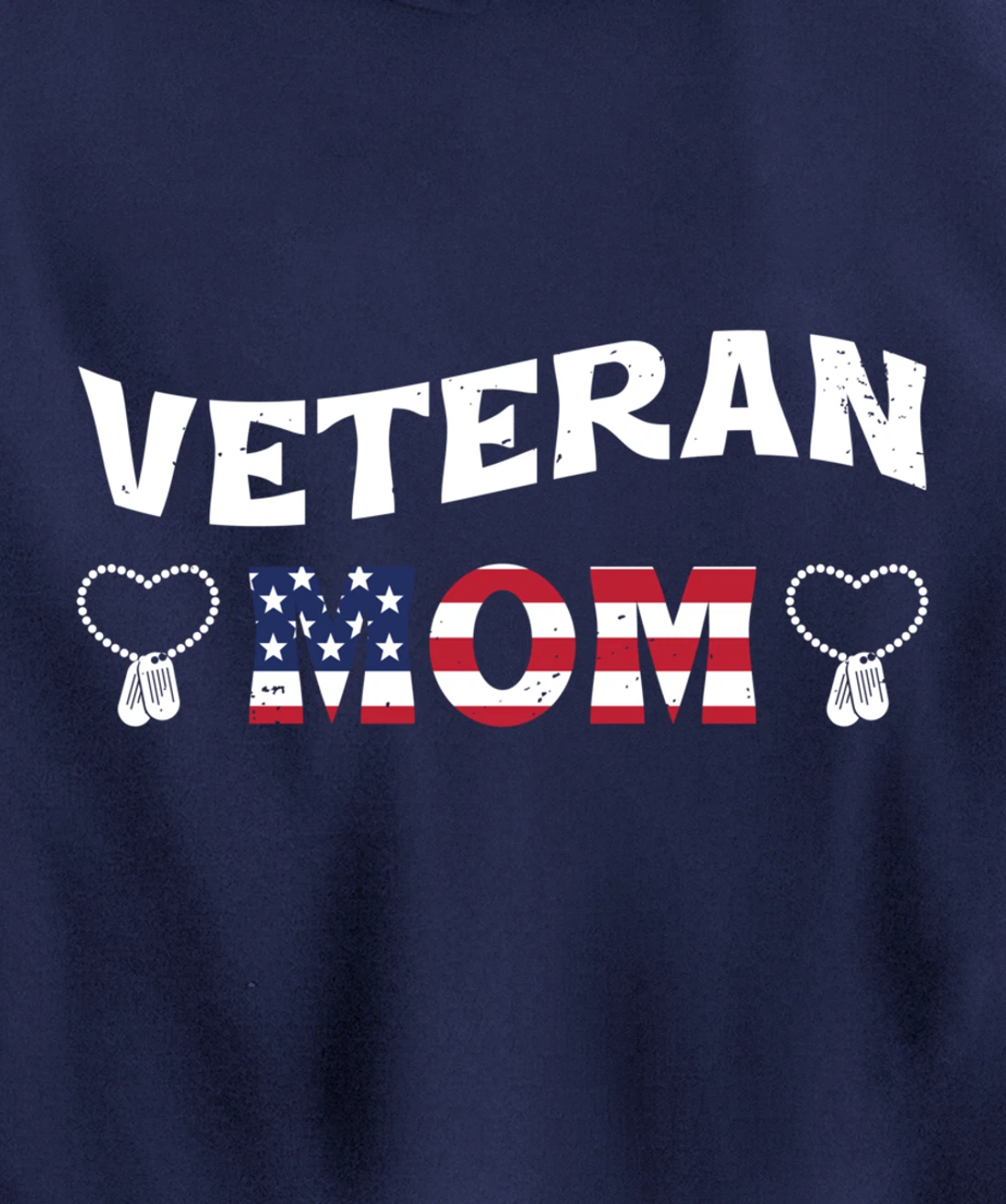 Veteran Mom, US Military Service, Happy Veterans Day Pullover Hoodie