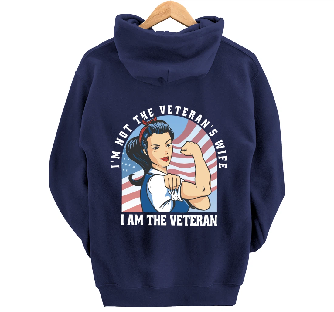 Woman Veteran - Veteran's Day Quote Saying Pullover Hoodie