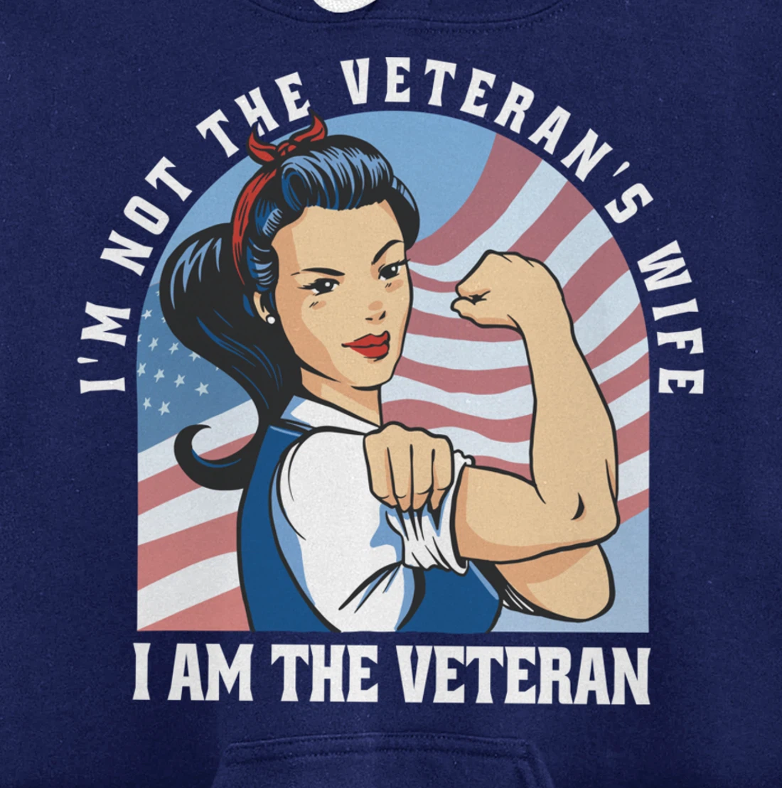 Woman Veteran - Veteran's Day Quote Saying Pullover Hoodie