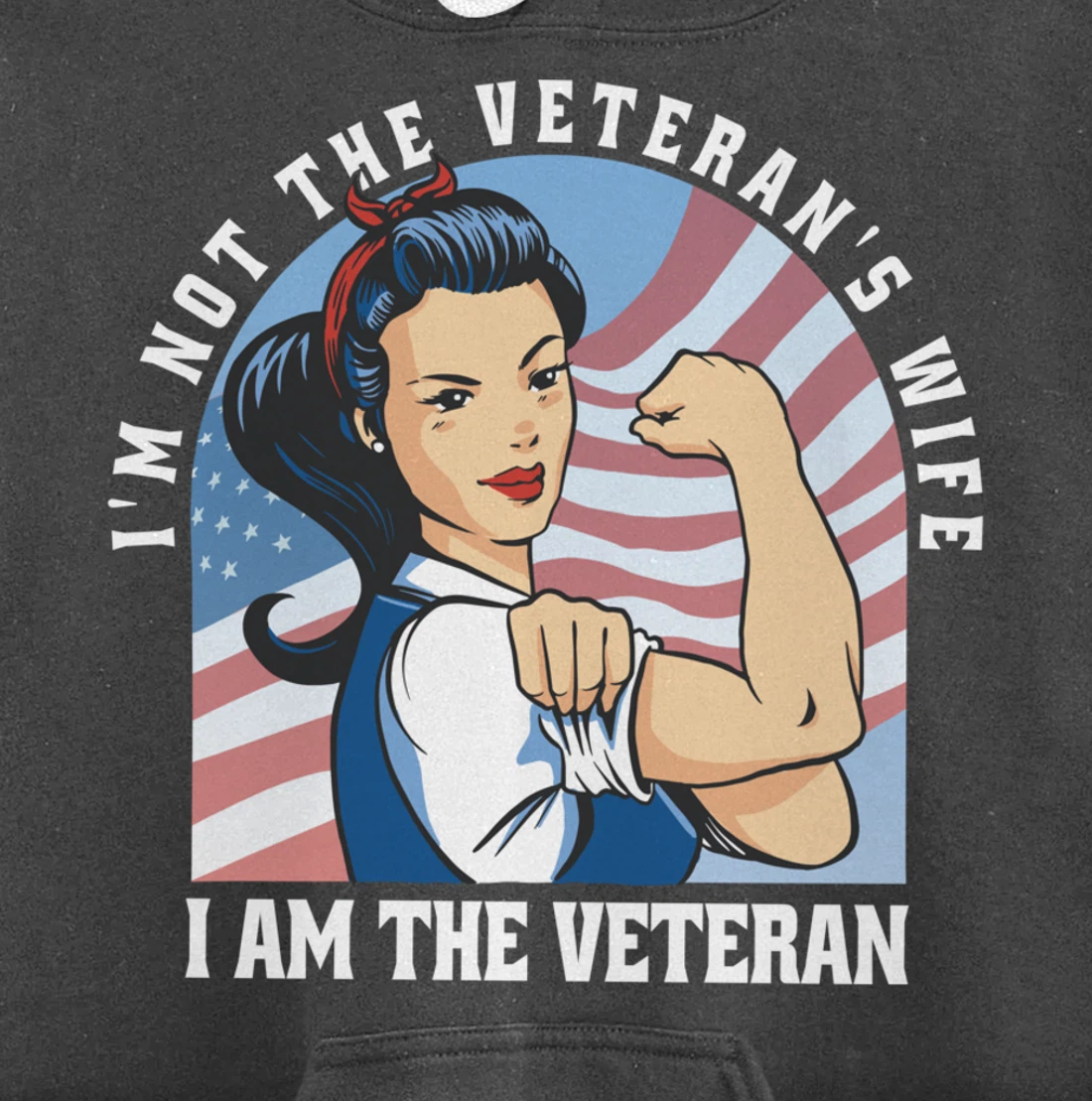 Woman Veteran - Veteran's Day Quote Saying Pullover Hoodie