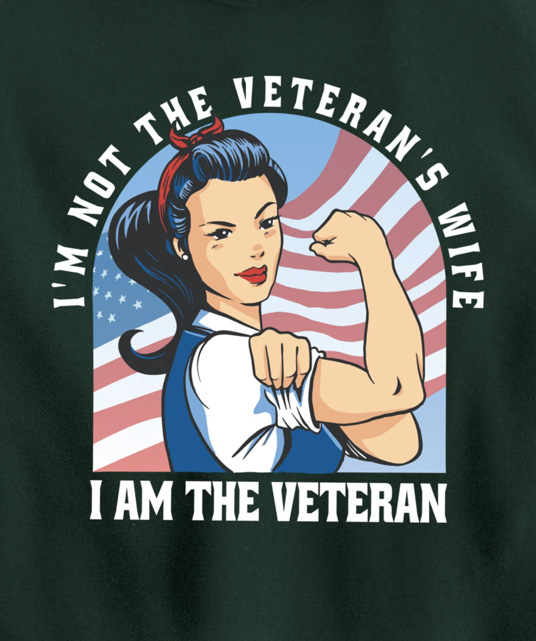 Woman Veteran - Veteran's Day Quote Saying Pullover Hoodie