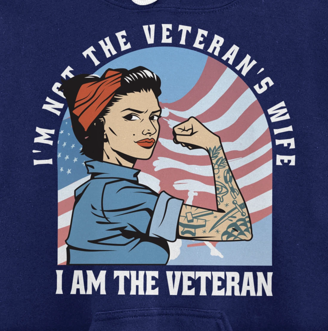 Woman Veteran - Veteran's Day Quote Saying Pullover Hoodie