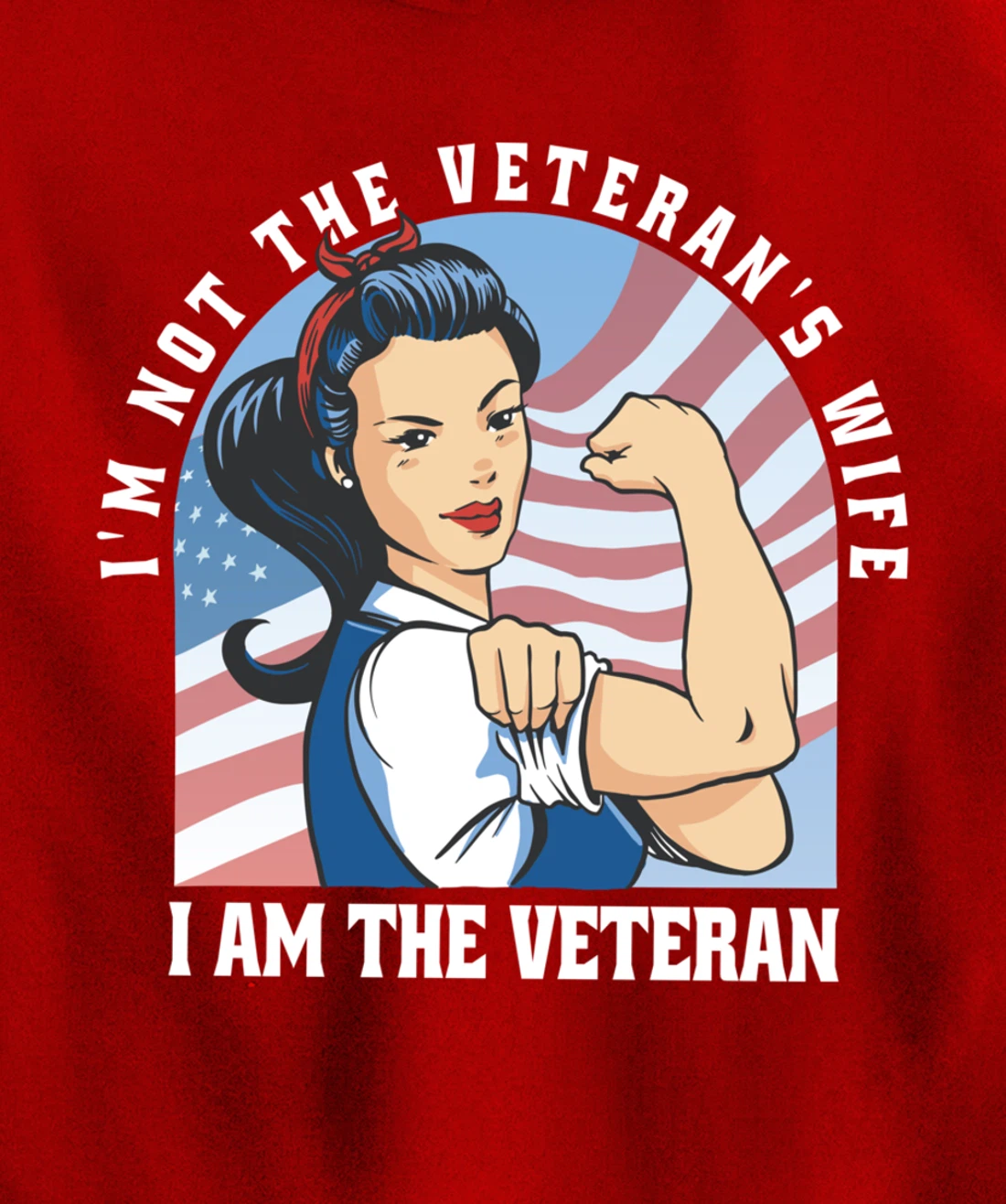 Woman Veteran - Veteran's Day Quote Saying Pullover Hoodie