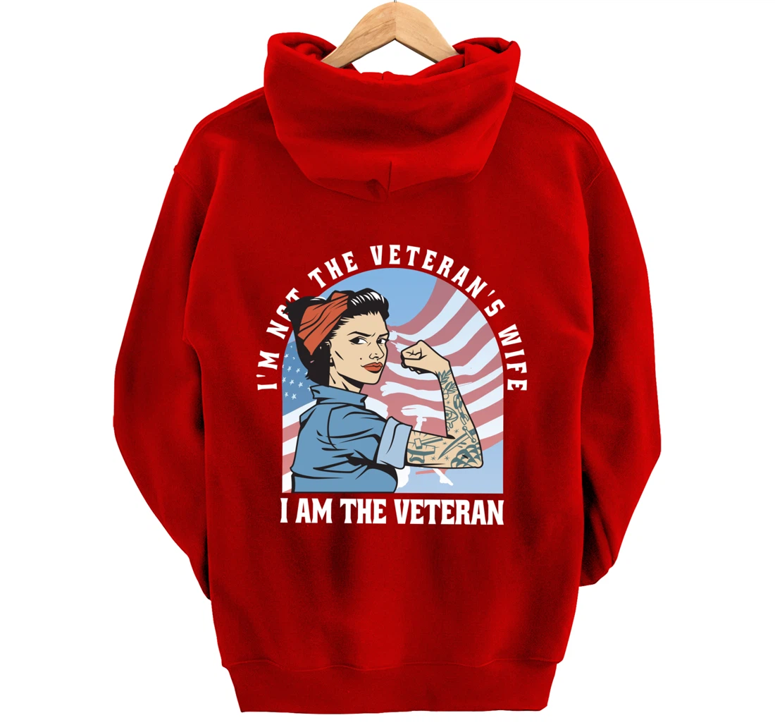 Woman Veteran - Veteran's Day Quote Saying Pullover Hoodie
