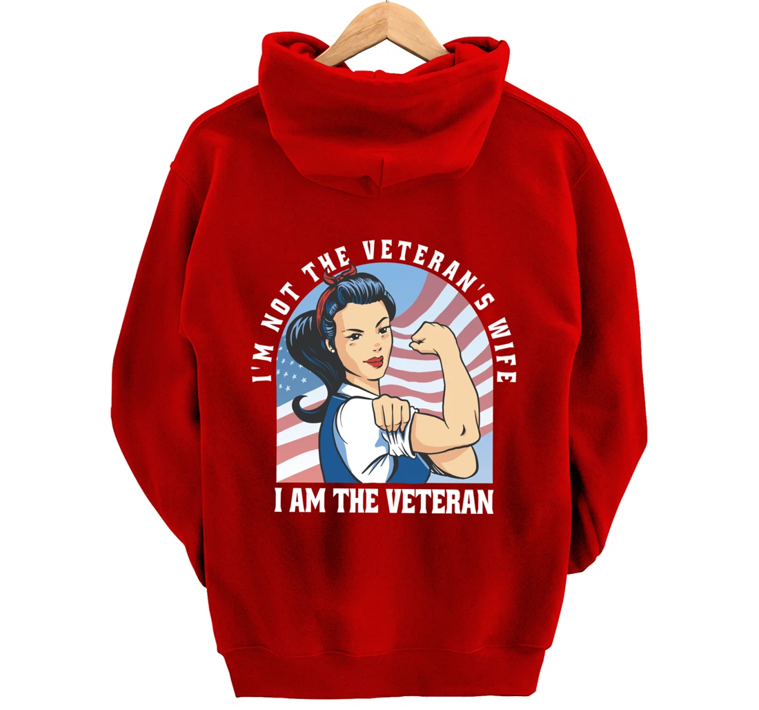 Woman Veteran - Veteran's Day Quote Saying Pullover Hoodie