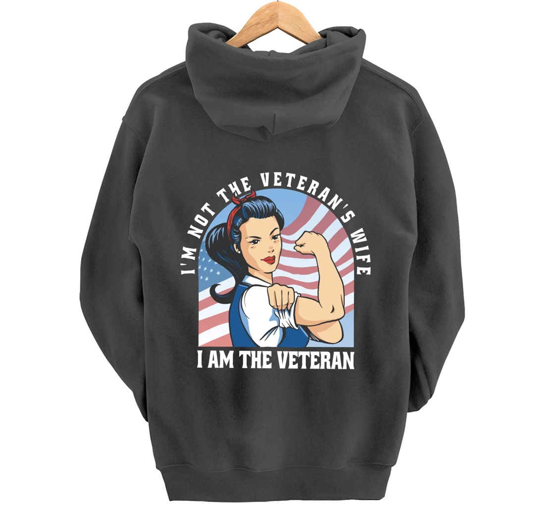 Woman Veteran - Veteran's Day Quote Saying Pullover Hoodie
