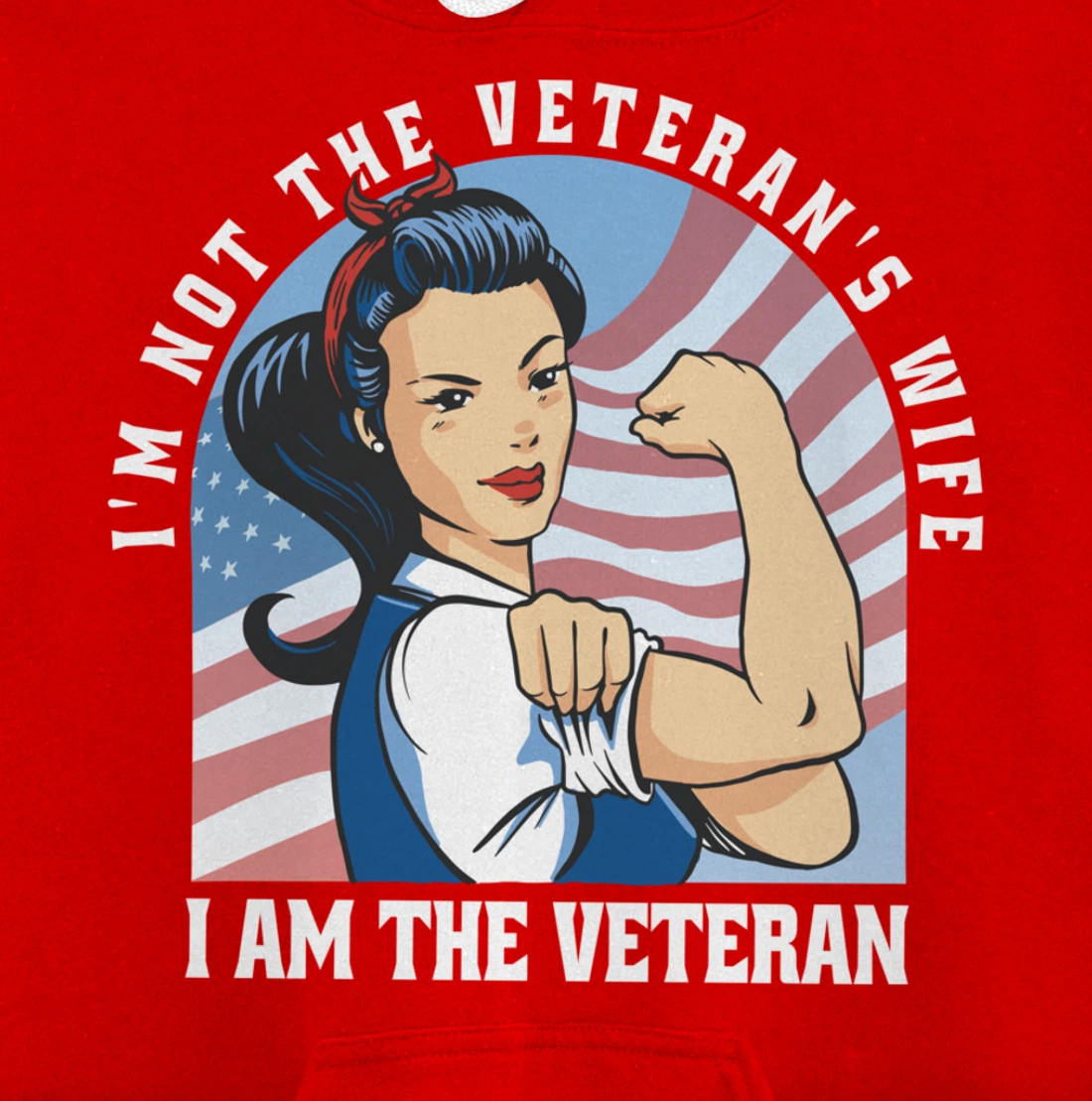 Woman Veteran - Veteran's Day Quote Saying Pullover Hoodie