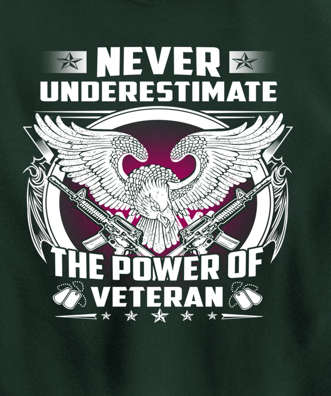 Veteran Gift for Vietnam Iraq Afghan Heros Eagle Pullover Hoodie