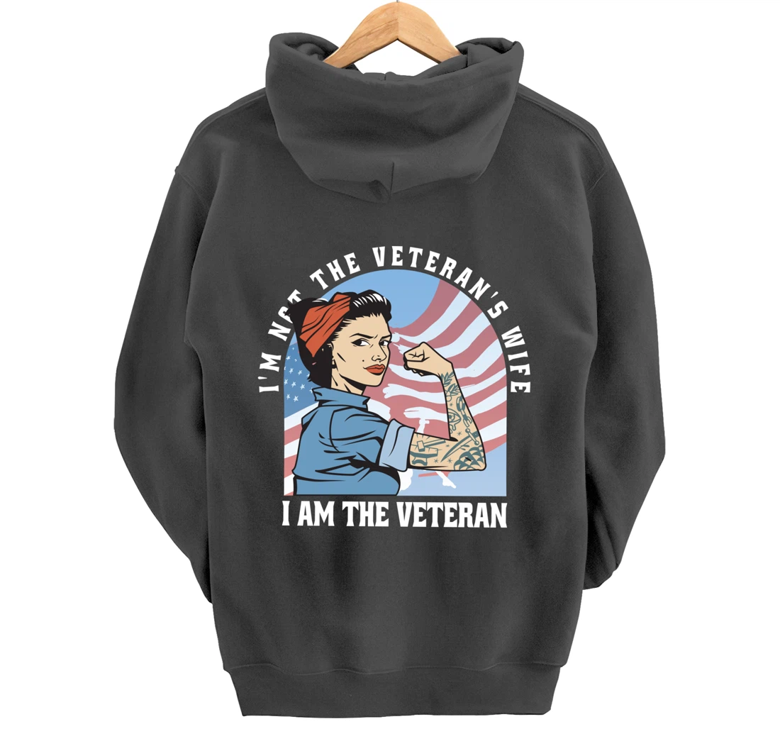 Woman Veteran - Veteran's Day Quote Saying Pullover Hoodie