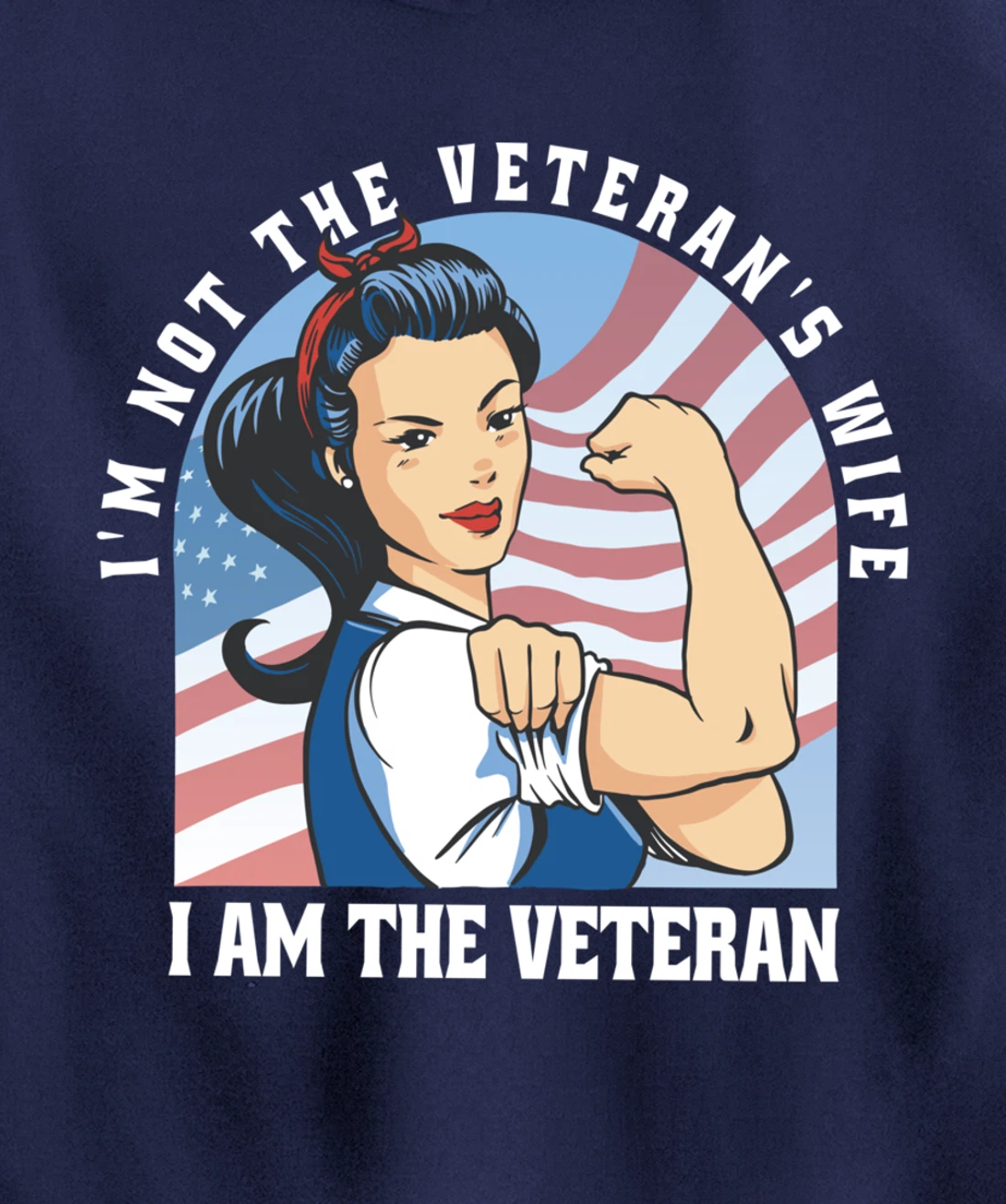 Woman Veteran - Veteran's Day Quote Saying Pullover Hoodie