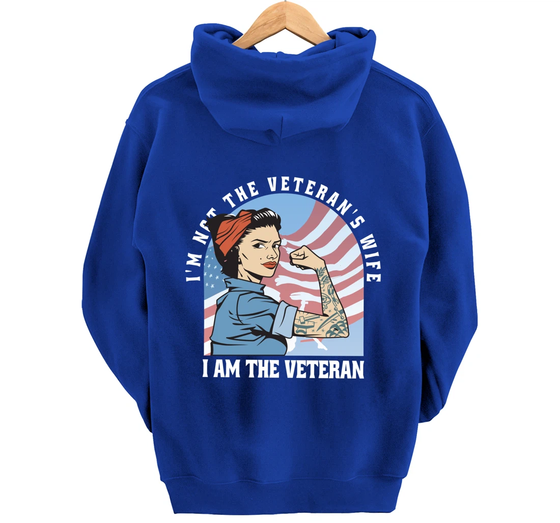 Woman Veteran - Veteran's Day Quote Saying Pullover Hoodie