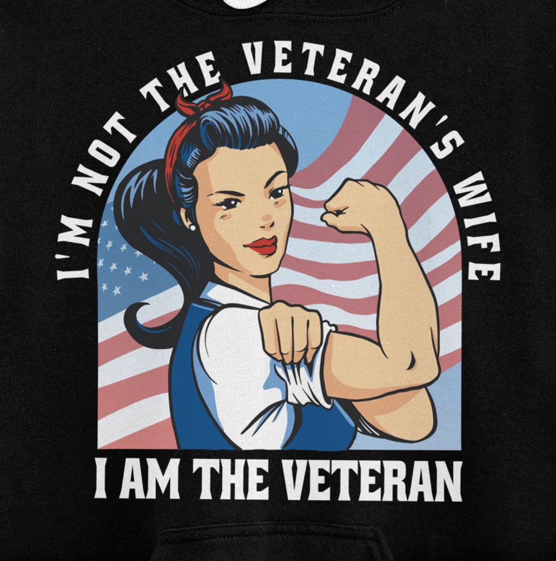 Woman Veteran - Veteran's Day Quote Saying Pullover Hoodie