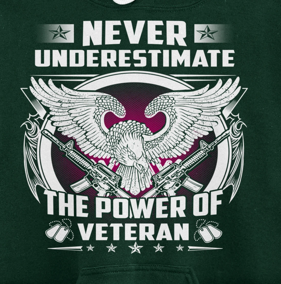 Veteran Gift for Vietnam Iraq Afghan Heros Eagle Pullover Hoodie
