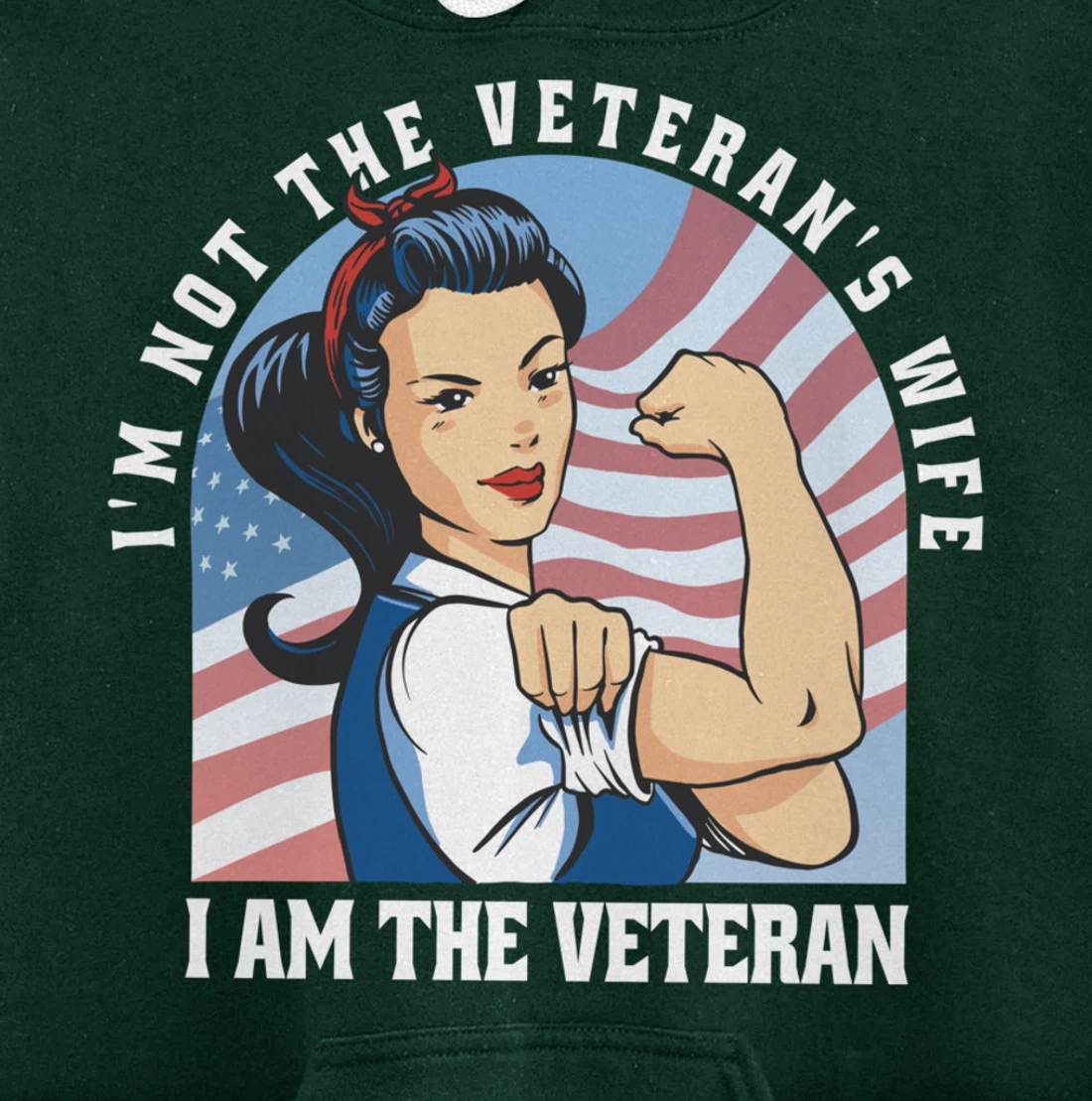 Woman Veteran - Veteran's Day Quote Saying Pullover Hoodie