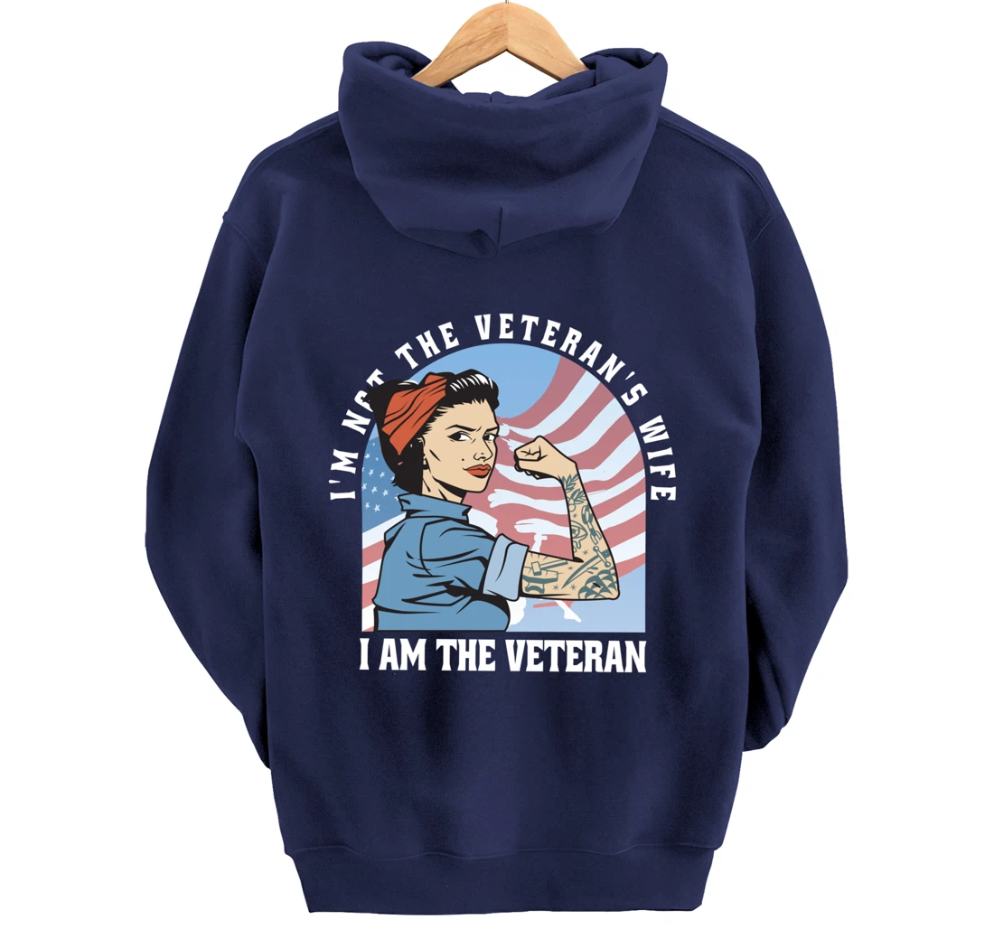 Woman Veteran - Veteran's Day Quote Saying Pullover Hoodie