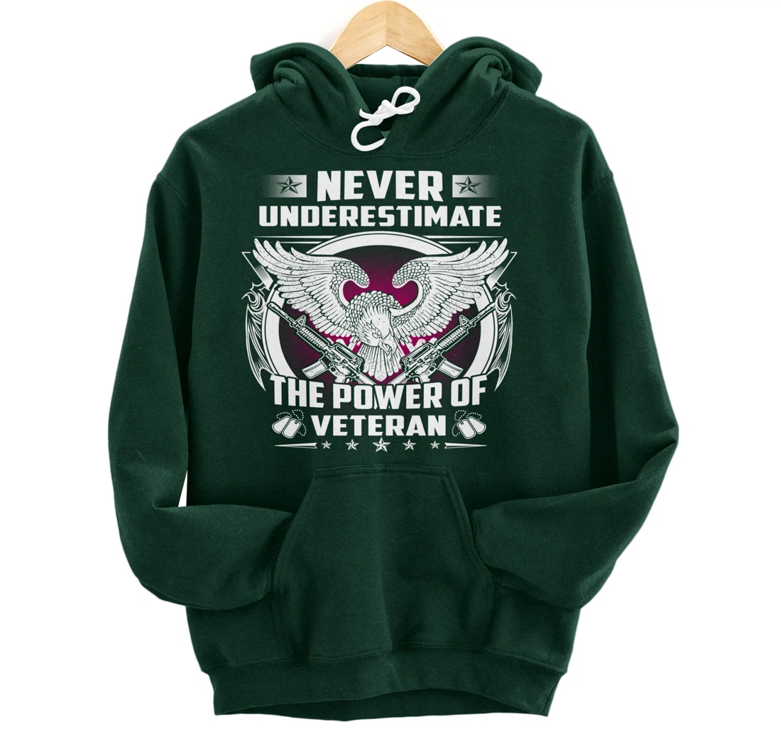 Veteran Gift for Vietnam Iraq Afghan Heros Eagle Pullover Hoodie