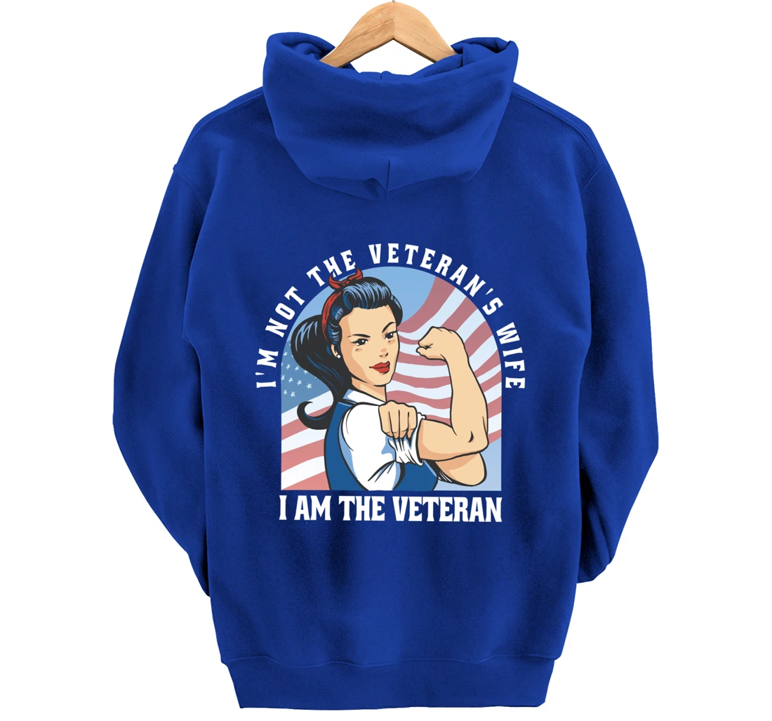 Woman Veteran - Veteran's Day Quote Saying Pullover Hoodie