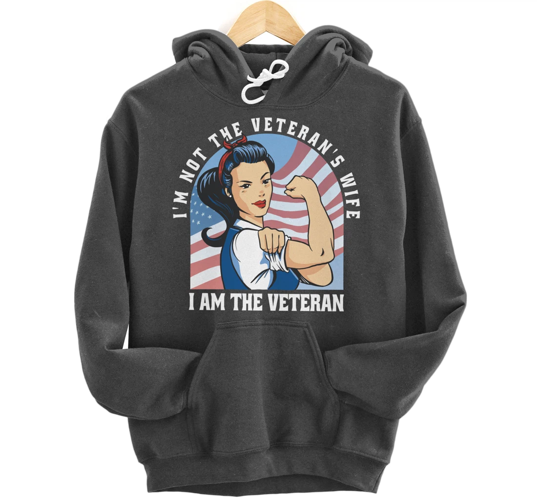 Woman Veteran - Veteran's Day Quote Saying Pullover Hoodie
