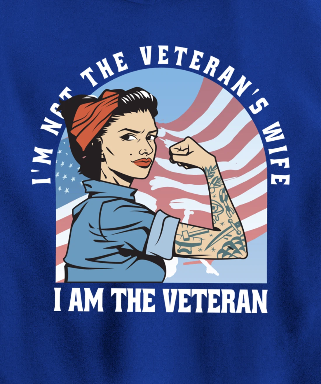 Woman Veteran - Veteran's Day Quote Saying Pullover Hoodie