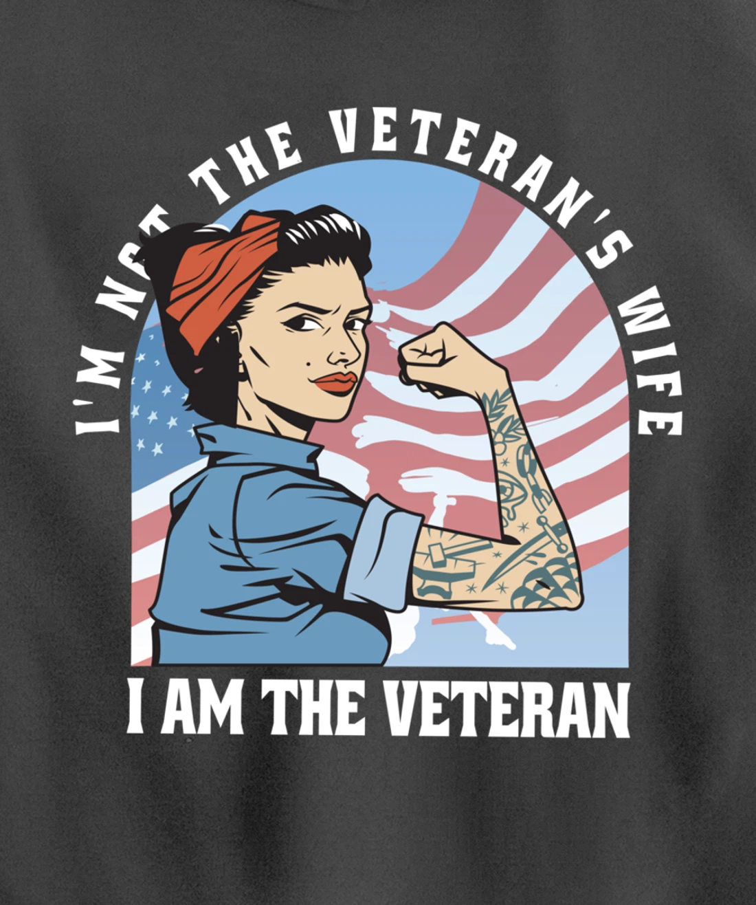 Woman Veteran - Veteran's Day Quote Saying Pullover Hoodie
