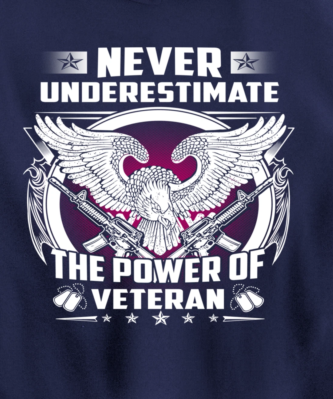 Veteran Gift for Vietnam Iraq Afghan Heros Eagle Pullover Hoodie