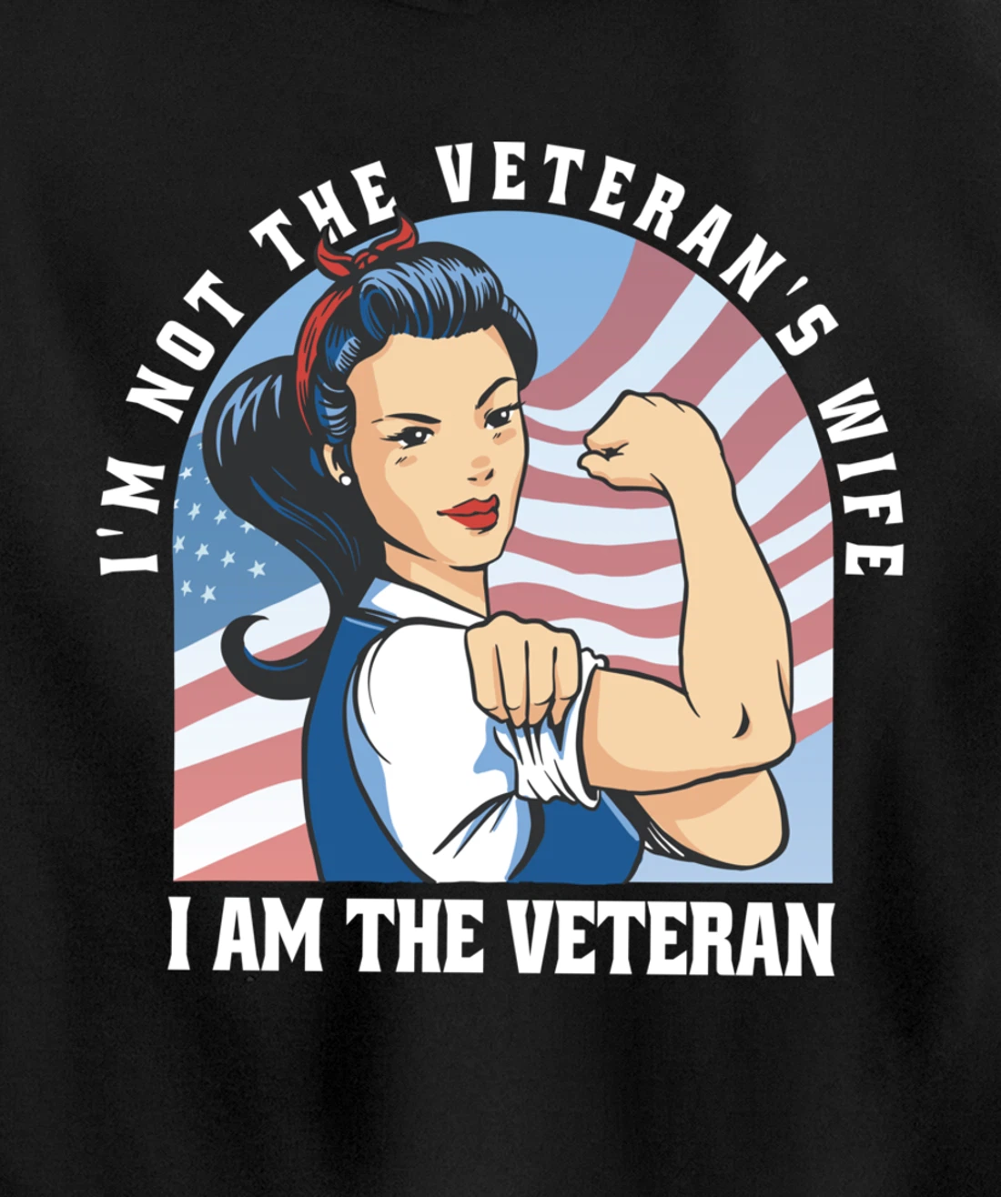 Woman Veteran - Veteran's Day Quote Saying Pullover Hoodie