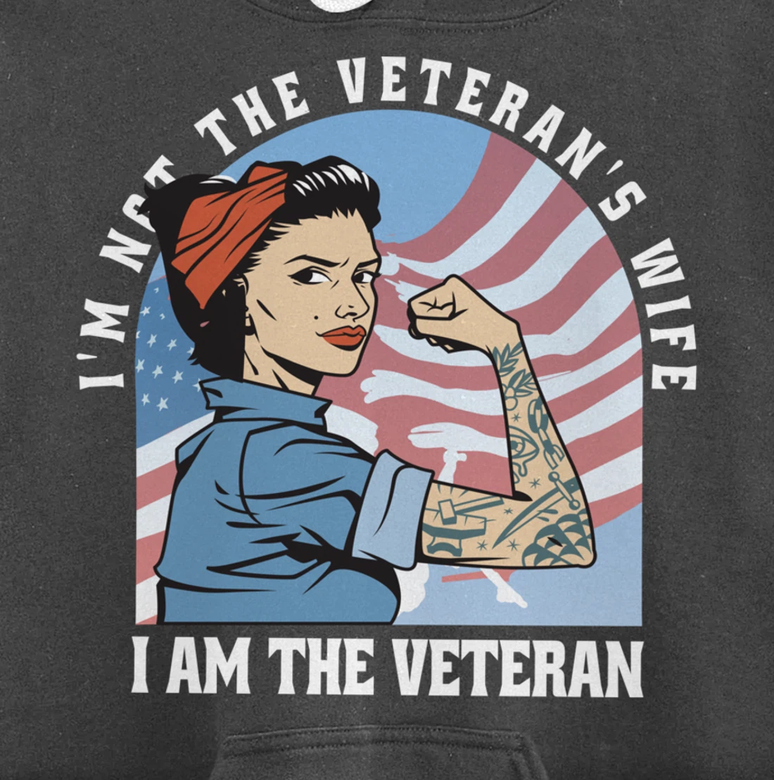 Woman Veteran - Veteran's Day Quote Saying Pullover Hoodie