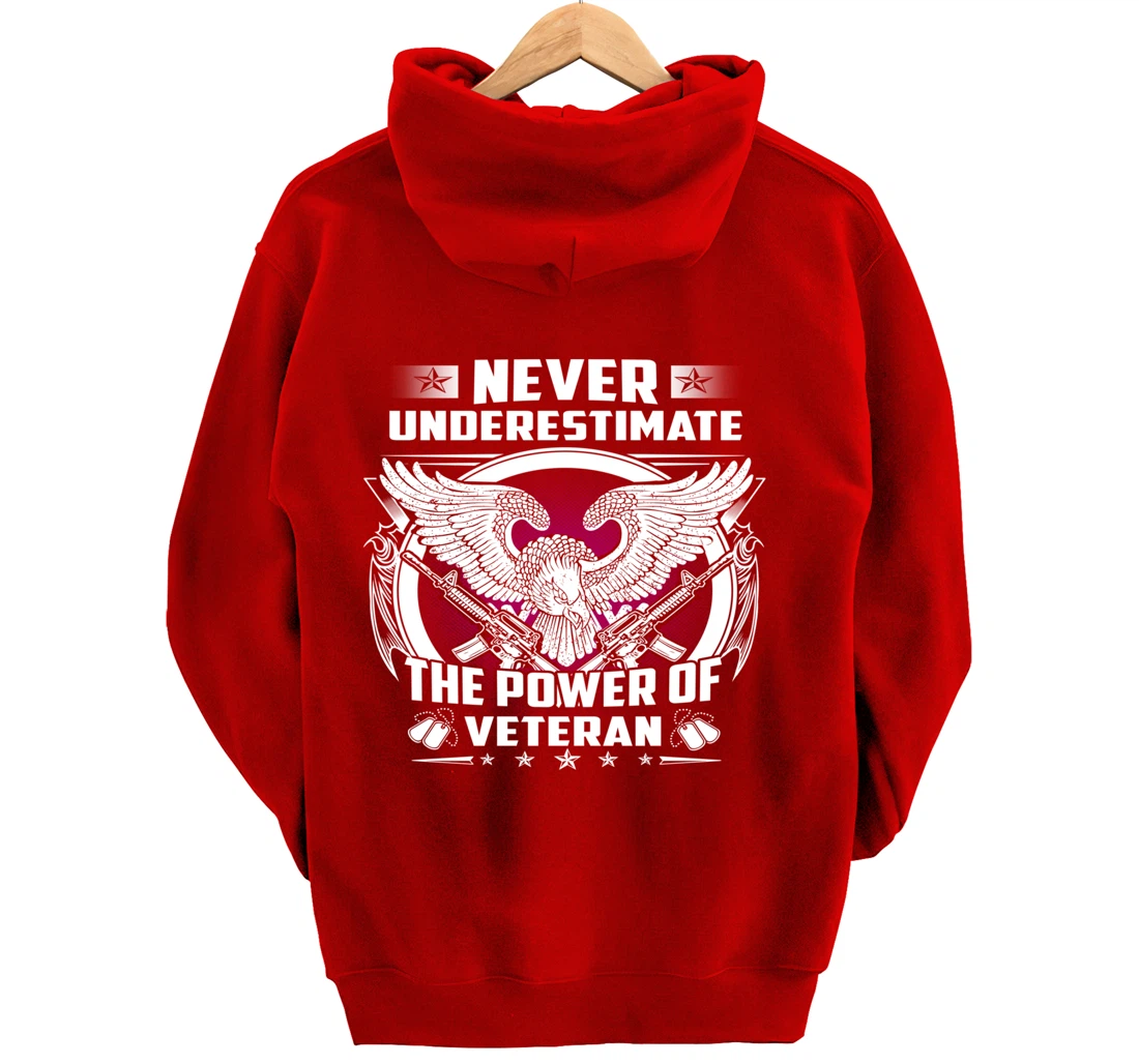 Veteran Gift for Vietnam Iraq Afghan Heros Eagle Pullover Hoodie