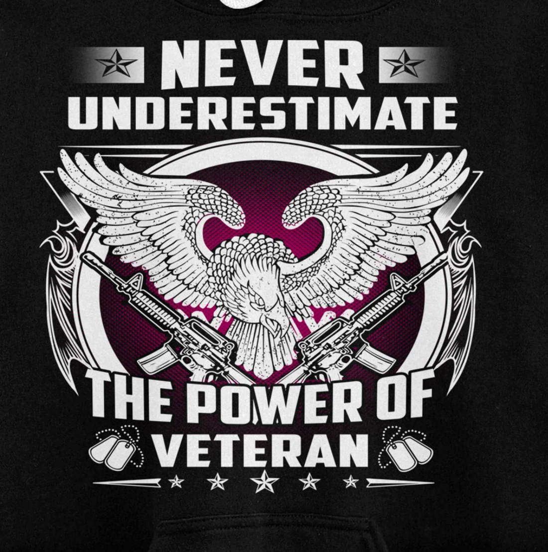 Veteran Gift for Vietnam Iraq Afghan Heros Eagle Pullover Hoodie