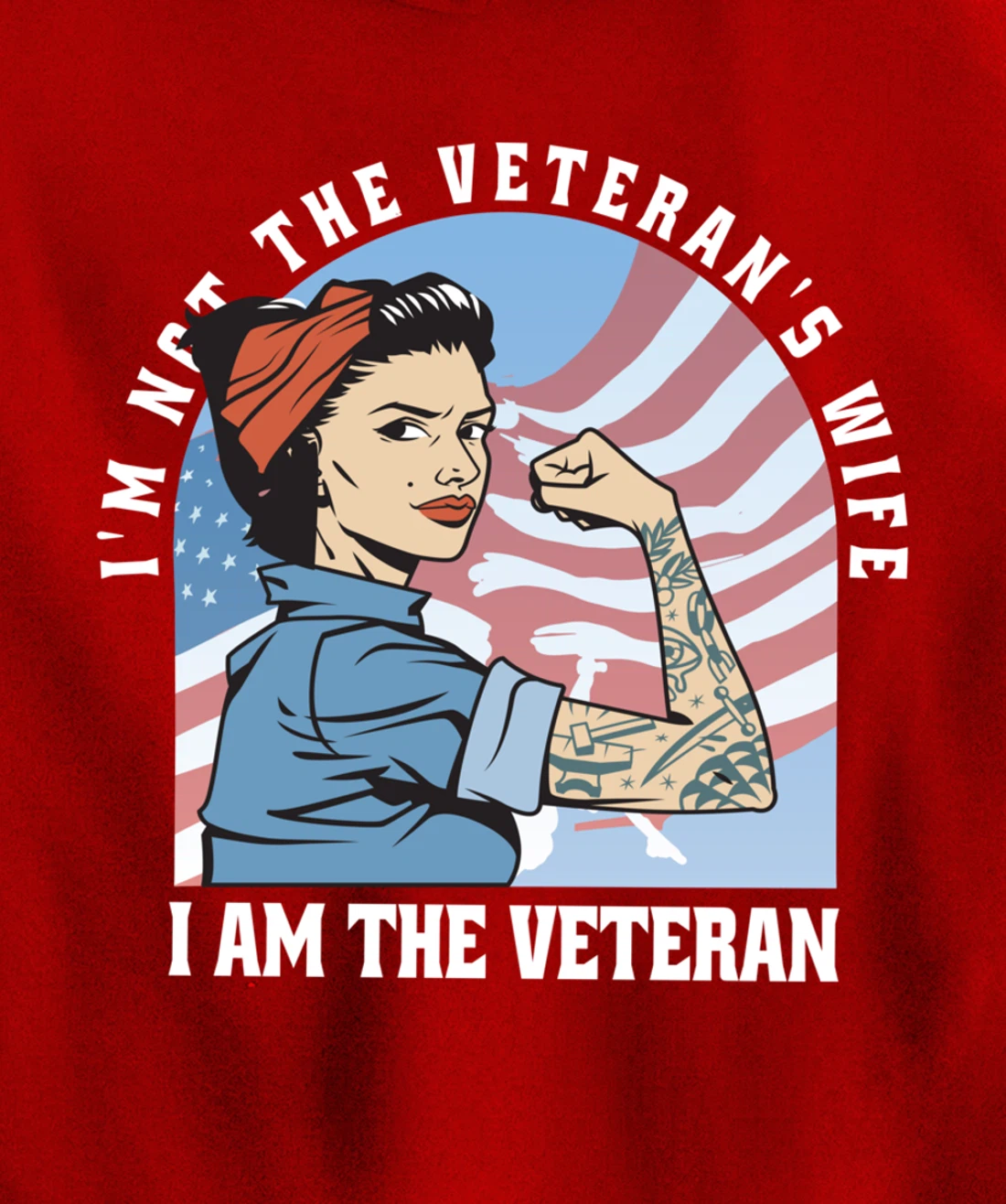 Woman Veteran - Veteran's Day Quote Saying Pullover Hoodie