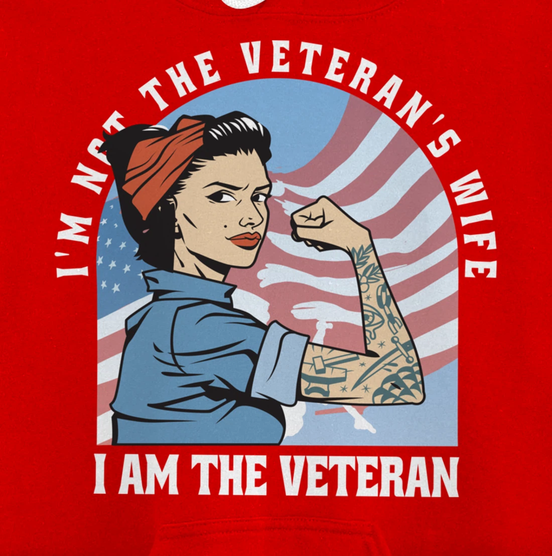 Woman Veteran - Veteran's Day Quote Saying Pullover Hoodie