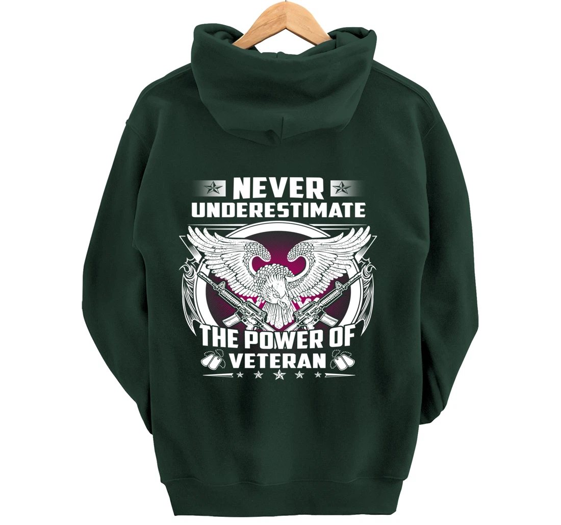 Veteran Gift for Vietnam Iraq Afghan Heros Eagle Pullover Hoodie