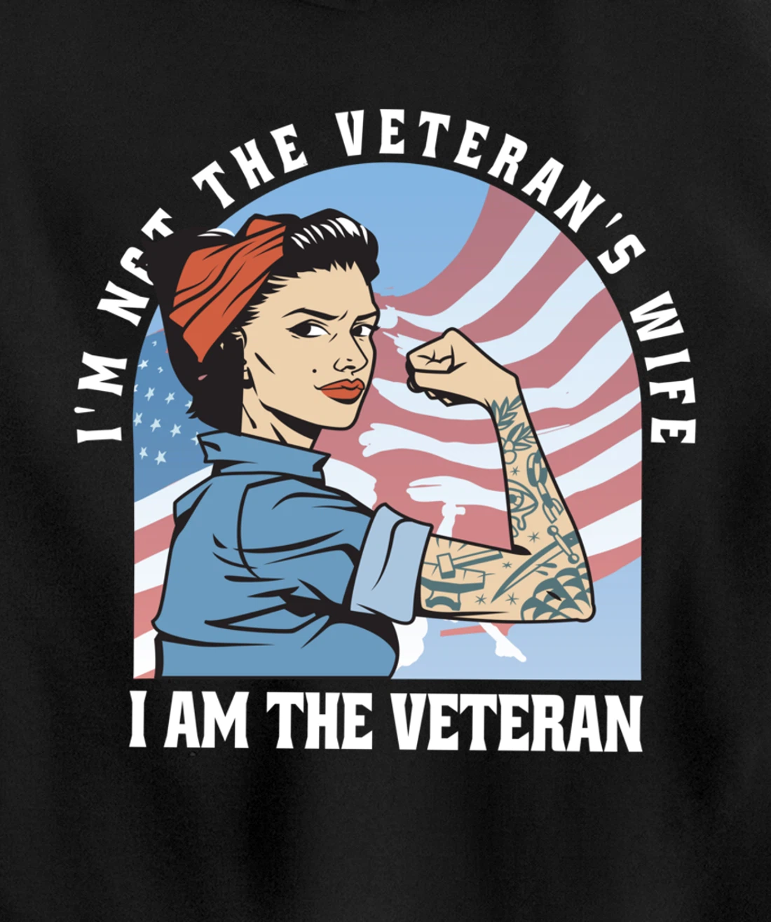 Woman Veteran - Veteran's Day Quote Saying Pullover Hoodie