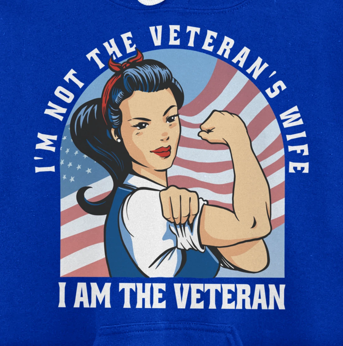 Woman Veteran - Veteran's Day Quote Saying Pullover Hoodie