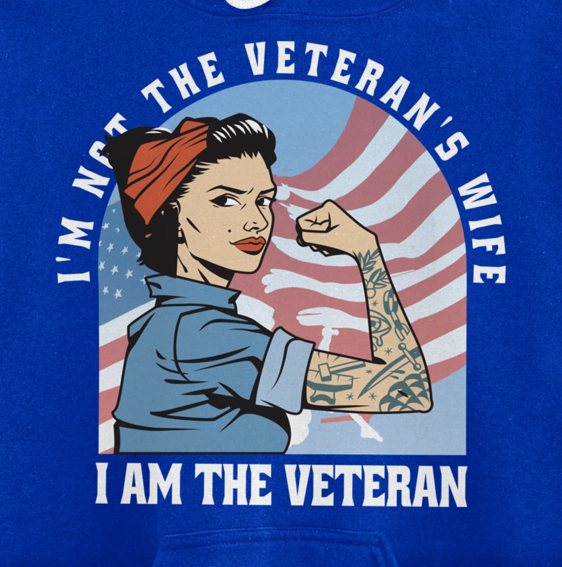 Woman Veteran - Veteran's Day Quote Saying Pullover Hoodie