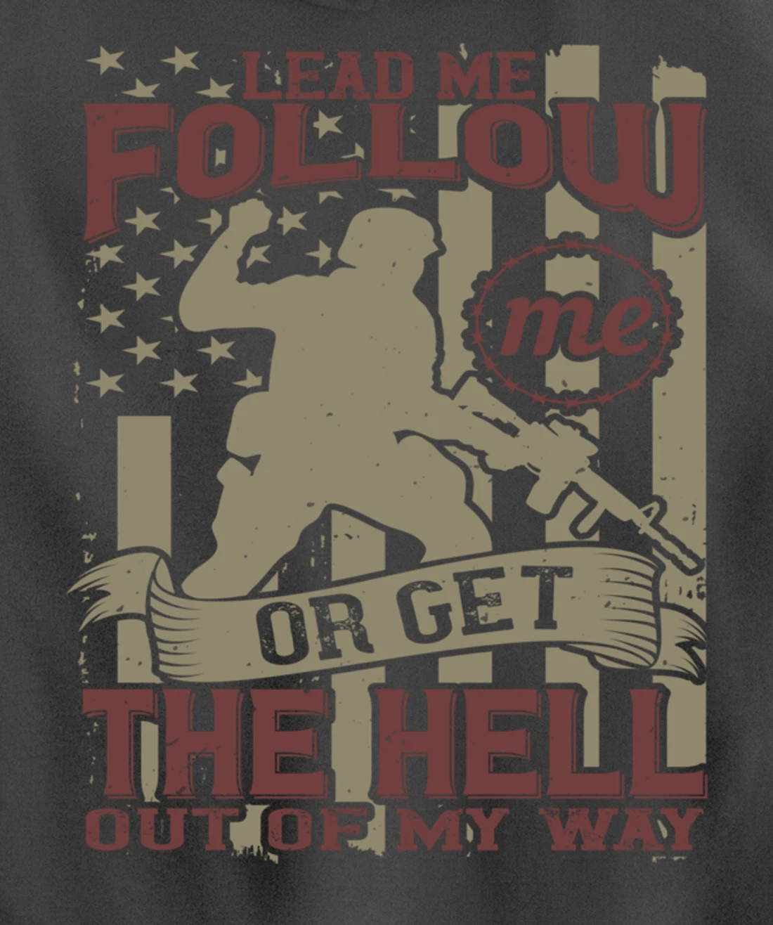 Lead Me Follow Me, US Flag, US Military, Happy Veterans Day Pullover Hoodie