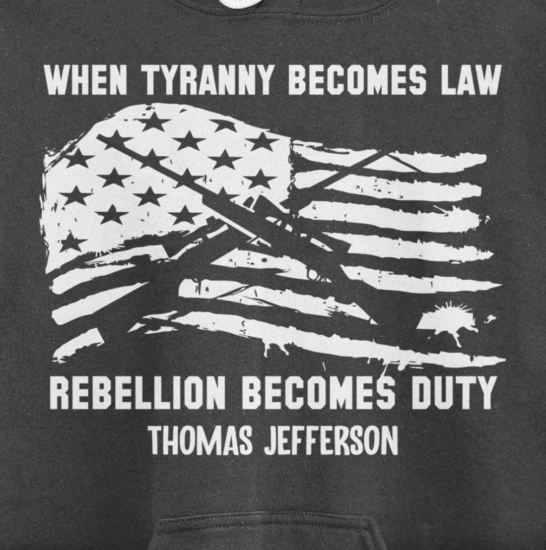 When Tyranny Becomes Law Rebellion Becomes Duty Veterans Pullover Hoodie