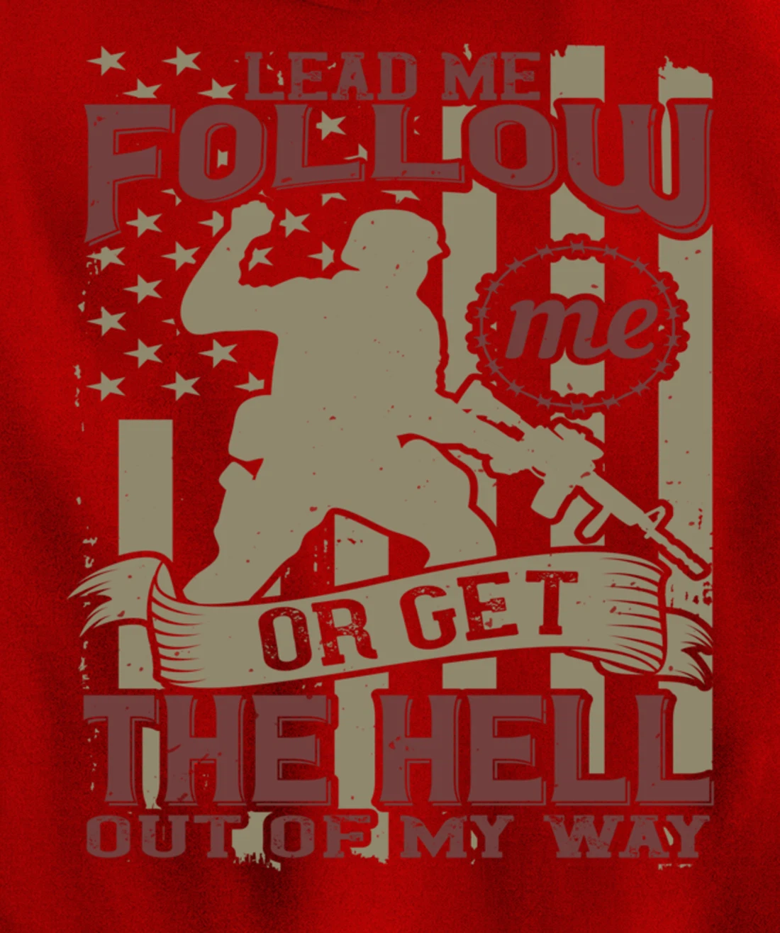 Lead Me Follow Me, US Flag, US Military, Happy Veterans Day Pullover Hoodie
