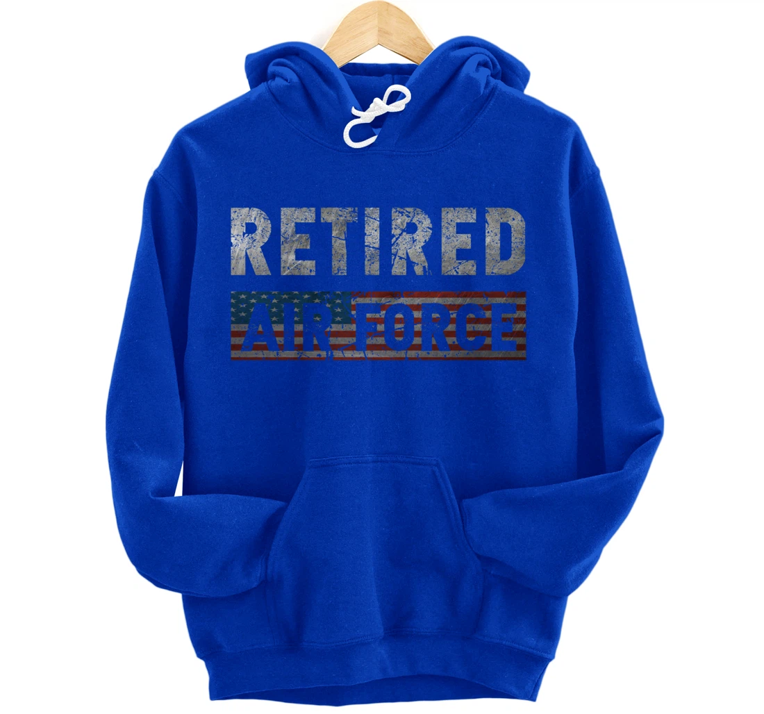 Air Force Retired Veteran Air Force Retirement Veteran Pullover Hoodie