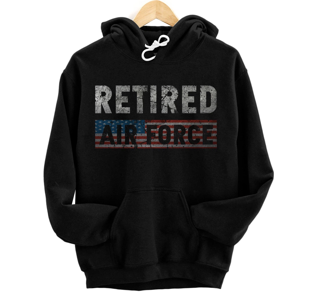 Air Force Retired Veteran Air Force Retirement Veteran Pullover Hoodie