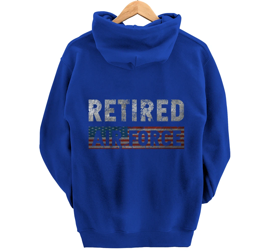 Air Force Retired Veteran Air Force Retirement Veteran Pullover Hoodie