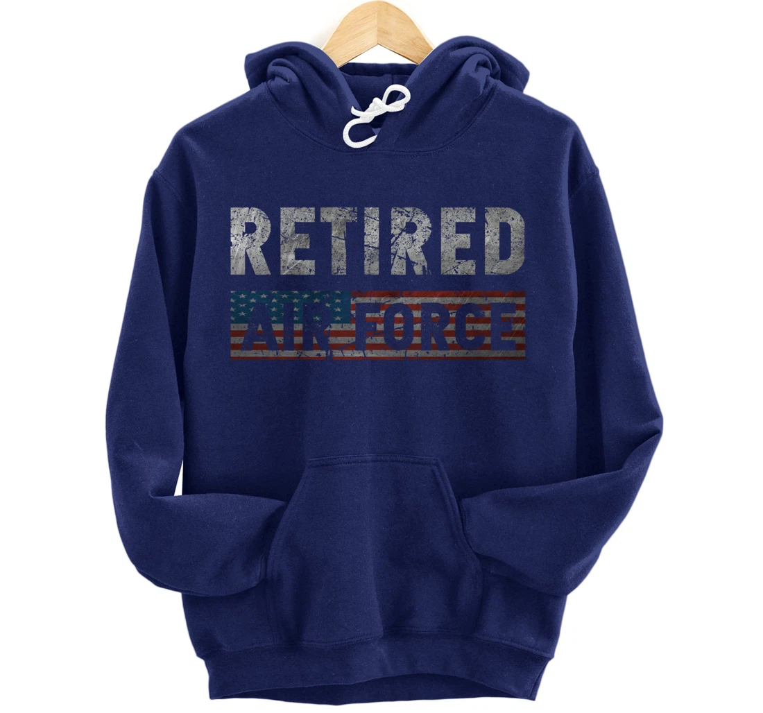 Air Force Retired Veteran Air Force Retirement Veteran Pullover Hoodie