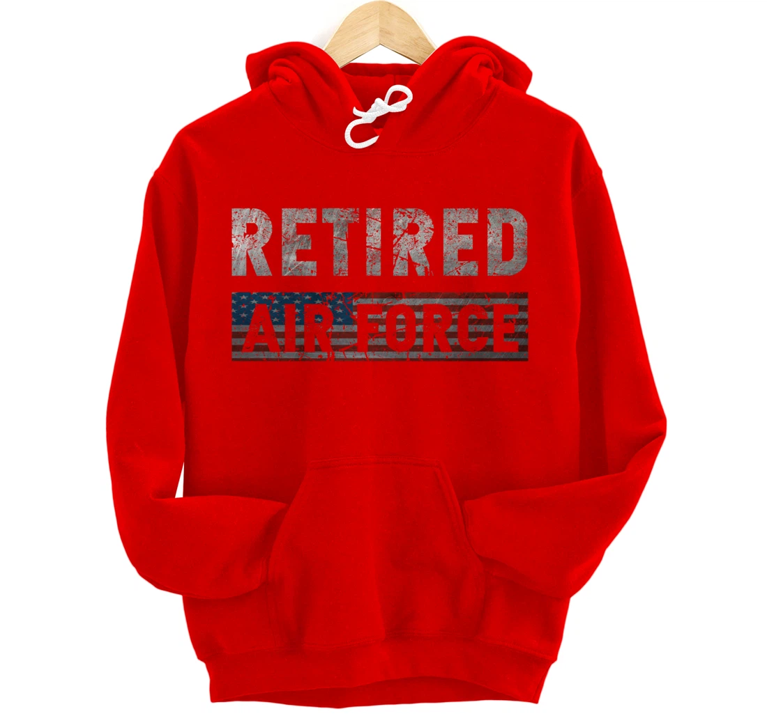 Air Force Retired Veteran Air Force Retirement Veteran Pullover Hoodie