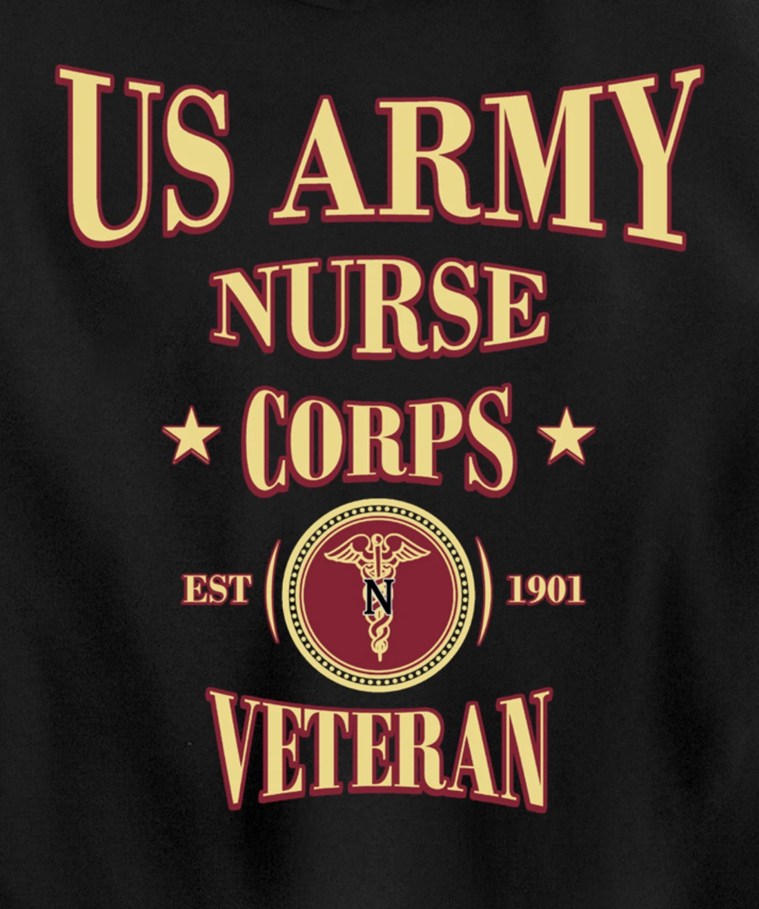 Army Nursing Army Nurse Veteran Military Nursing Pullover Hoodie