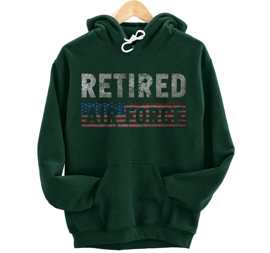 Air Force Retired Veteran Air Force Retirement Veteran Pullover Hoodie